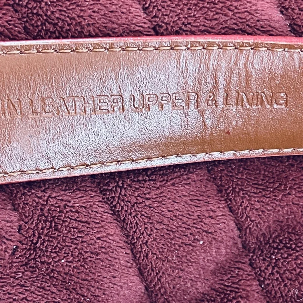Full Grain Leather Belt Womens L Pink Suede Solid Brass Buckle Made In India‎
